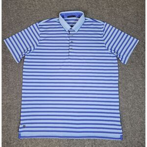 Greyson Mens Golf Polo Shirt Size Xl  Lilac/Blue Stripes